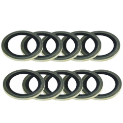 3503524LG - Set od 10 metalnih i gumenih podloški 3/8"